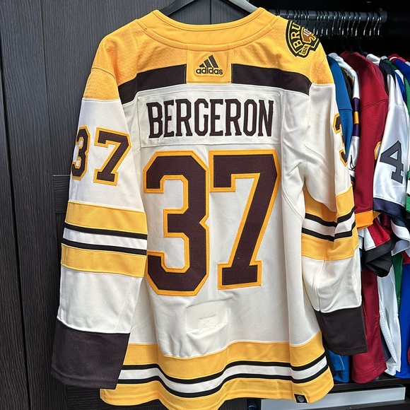 Patrice Bergeron adidas Boston Bruins Captain Patch Primegreen Authentic Jersey - Picture 8 of 8